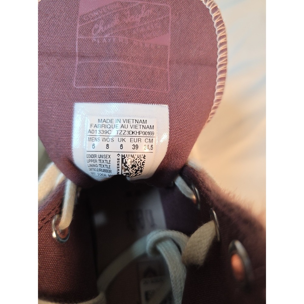 Converse Chuck 70 Mens 6 Womens 8 Cozy Utility Sneakers "Dark Wine"- A01339C - Picture 6 of 13
